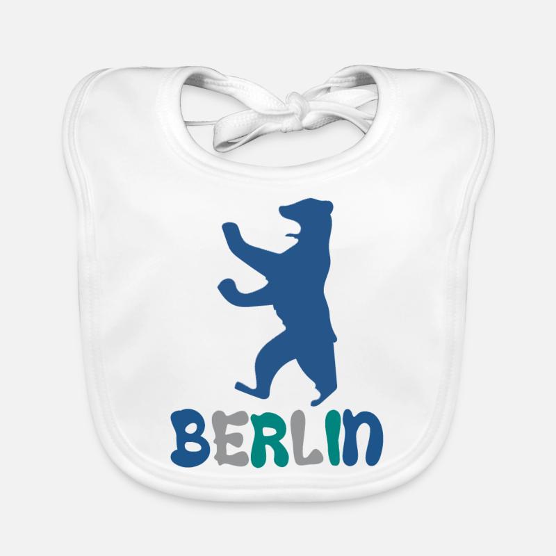Ours de Berlin et de Berlin Bavoir bio Bébé
