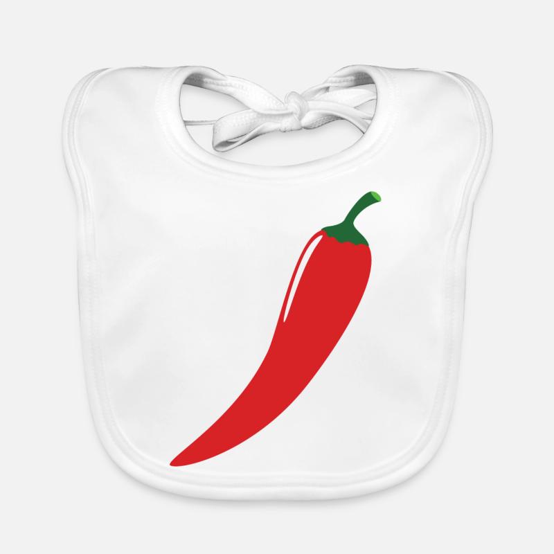 Rote Chilli Baby Bio-Lätzchen