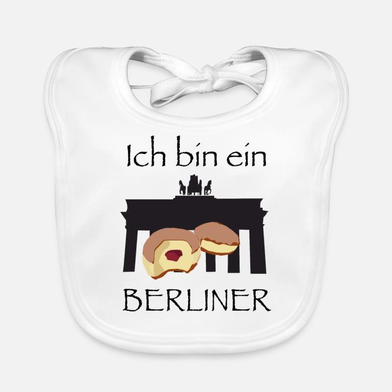 Ich bin ein Berliner Baby Bio-Lätzchen