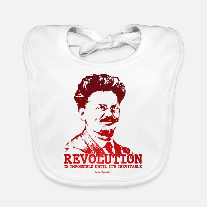 Leon Trotsky Organic Baby Bibs