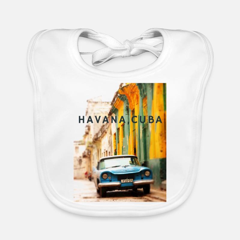 Oldtimer, Havana Cuba Baby Bio-Lätzchen