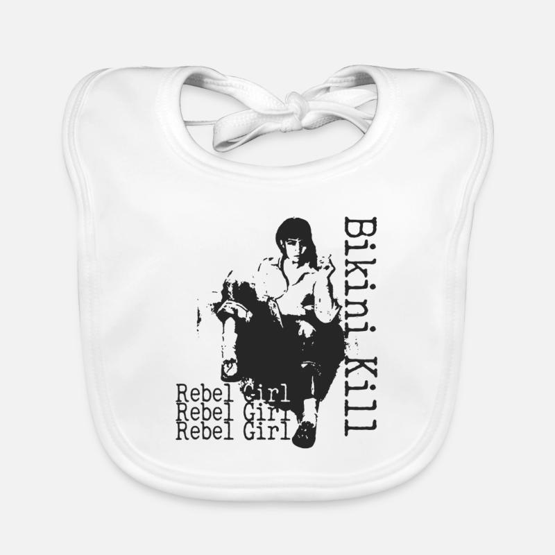 Rebelle de la mode - Bavoir bio Bébé - blanc