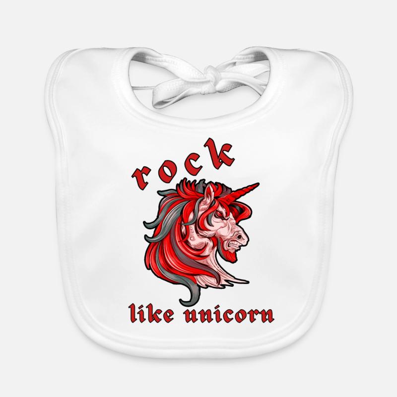Rock wie Einhorn Baby Bio-Lätzchen