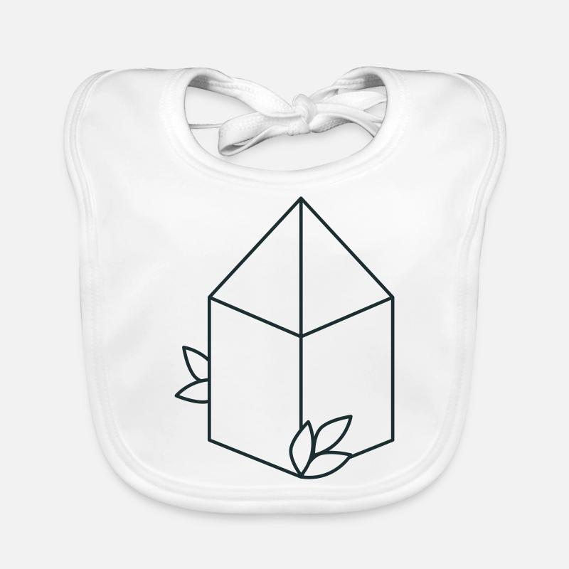 trapezoid terrarium Organic Baby Bibs