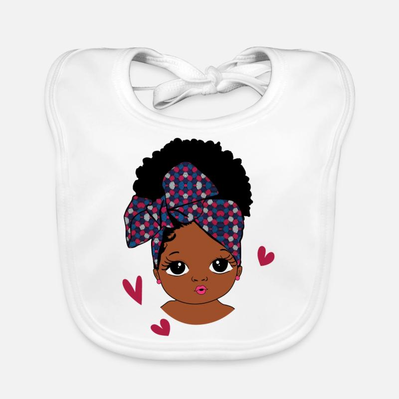 Entzückendes kleines Mädchen Baby Bio-Lätzchen