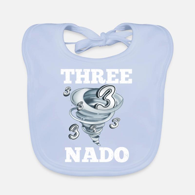 3. Geburtstag Tornado Baby Bio-Lätzchen
