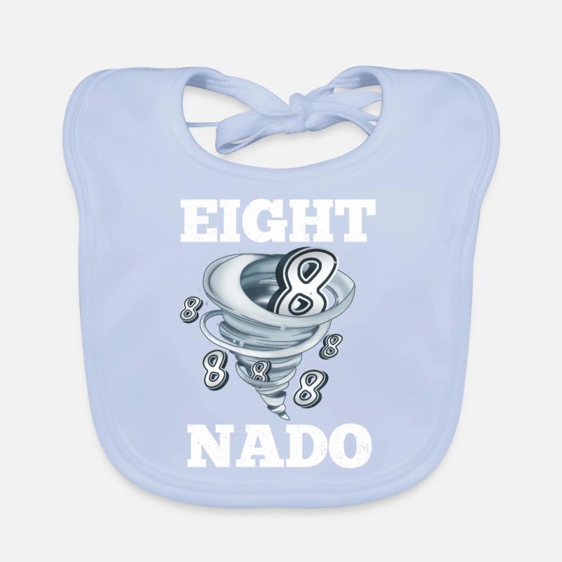 8. Geburtstag Tornado Baby Bio-Lätzchen