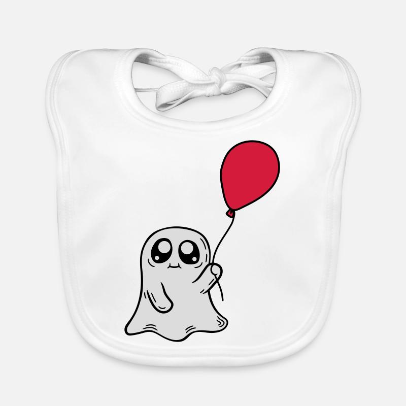 Süßer Geist hält Luftballon Baby Bio-Lätzchen