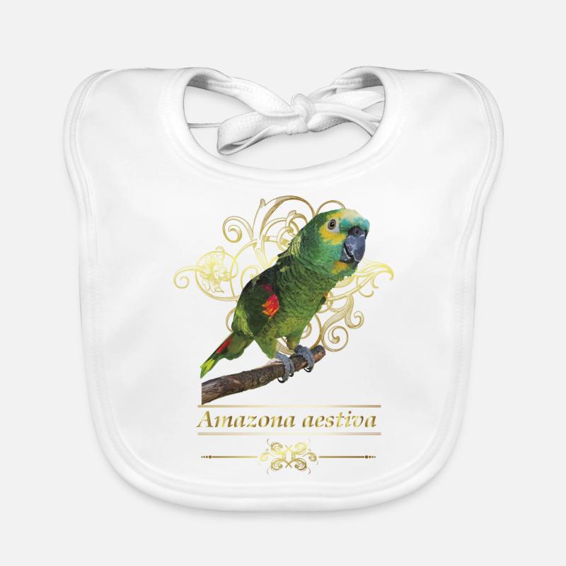 The blue-fronted amazon Organic Baby Bibs