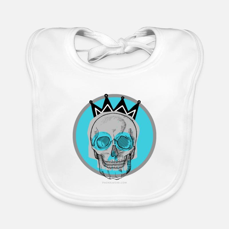 Crâne 2 Bavoir bio Bébé