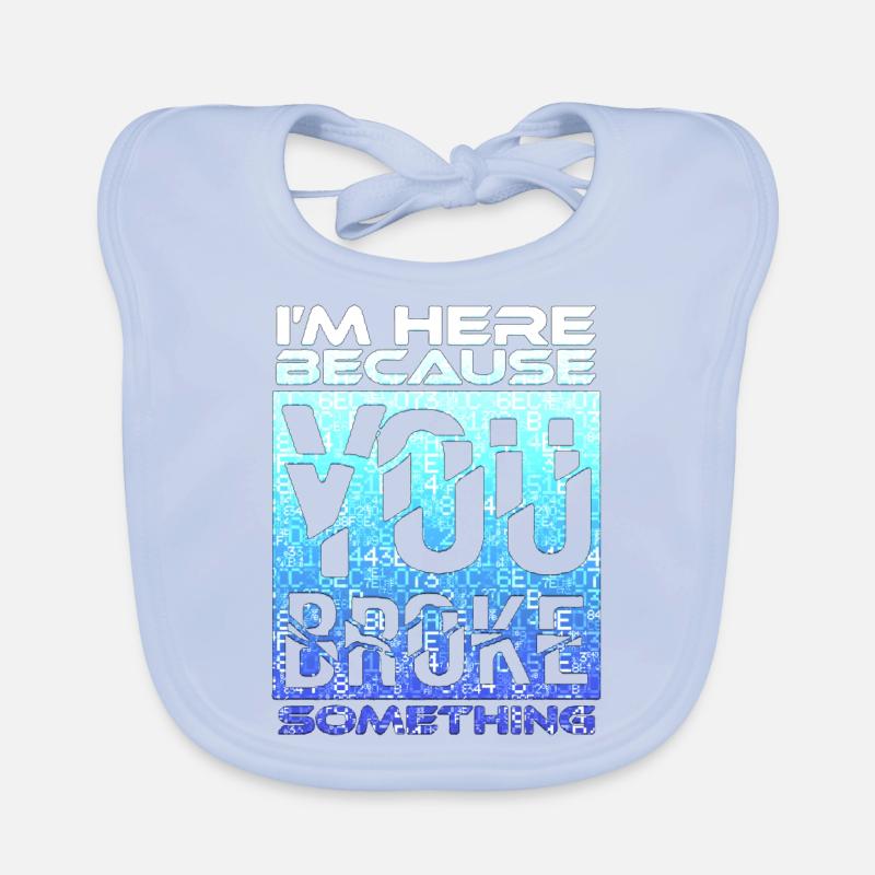 tech it computer quotes fraze meme cool quote cyber Organic Baby Bibs