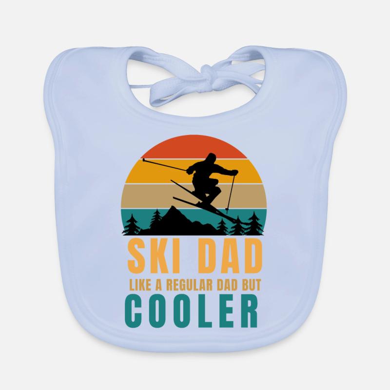 Ski papa comme papa normal mais plus cool Bavoir bio Bébé