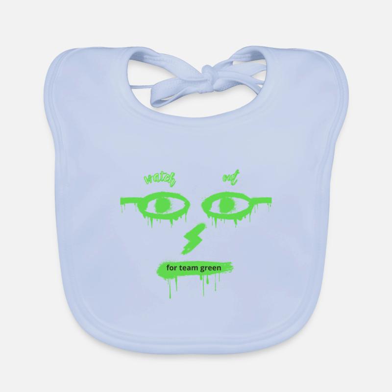 Équipe verte Bavoir bio Bébé