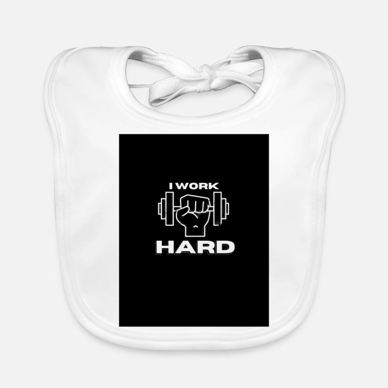 Ich arbeite HART Baby Bio-Lätzchen