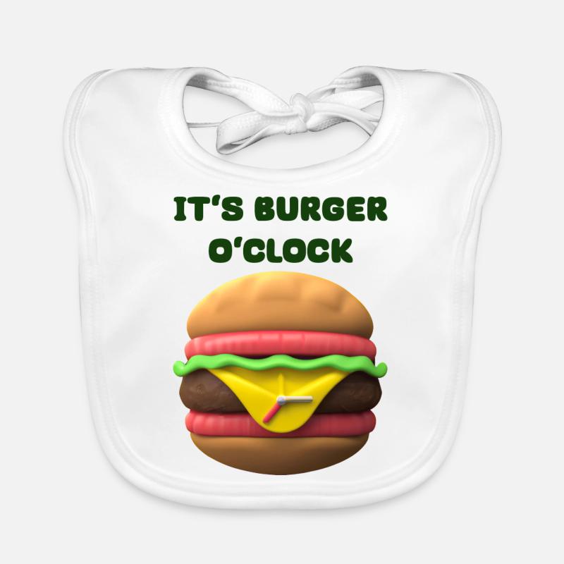 IT‘S BURGER O‘CLOCK Baby Bio-Lätzchen