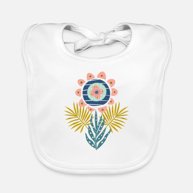 Modern design abstract Organic Baby Bibs
