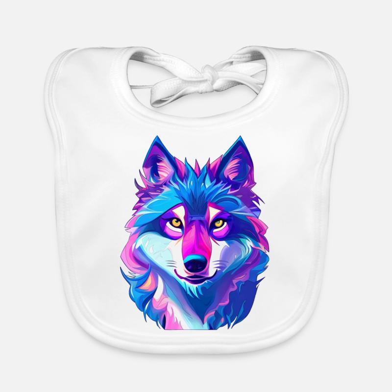 Loup Bavoir bio Bébé