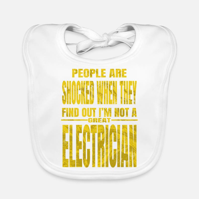 present electronics socket prop bday fun Organic Baby Bibs