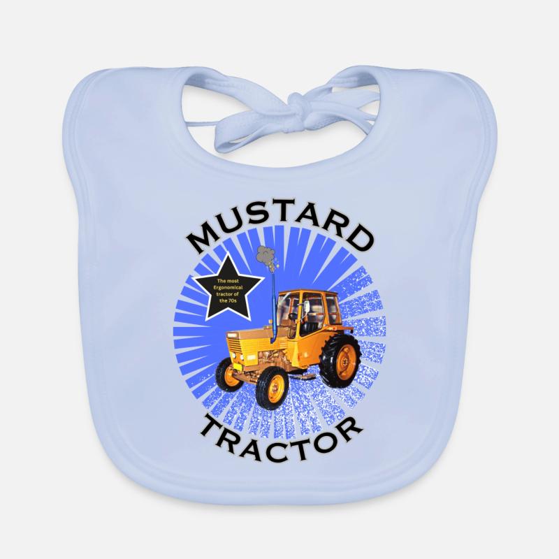 Der Senftraktor Baby Bio-Lätzchen