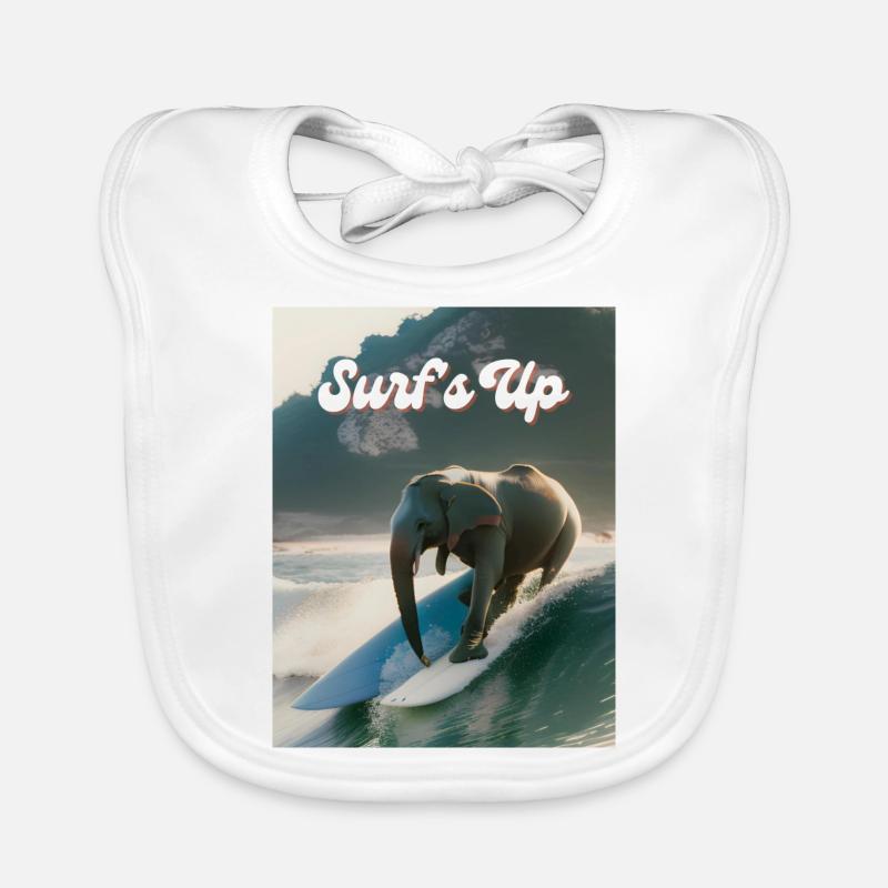 Surfen ist angesagt Baby Bio-Lätzchen