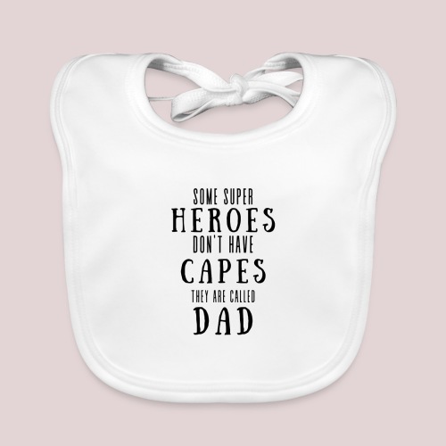 Superhero dad - Vauvan luomuruokalappu