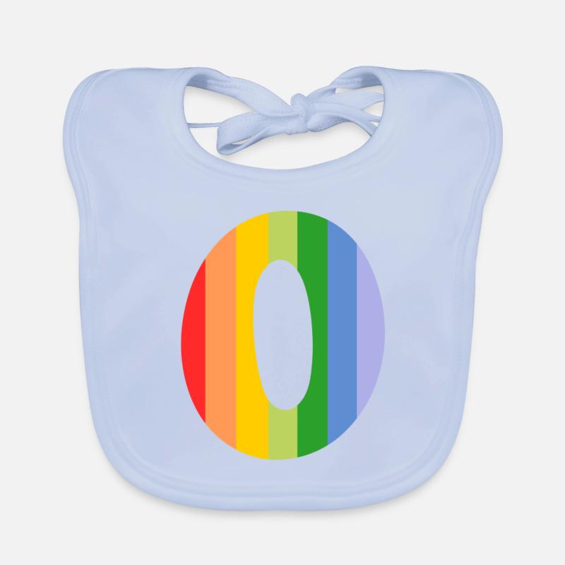 Buchstabe oder Regenbogen Baby Bio-Lätzchen