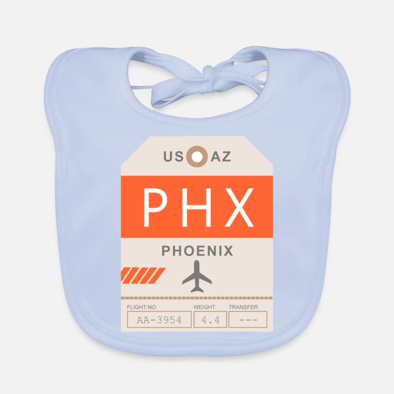 Flughafen Phoenix 1950 Baby Bio-Lätzchen