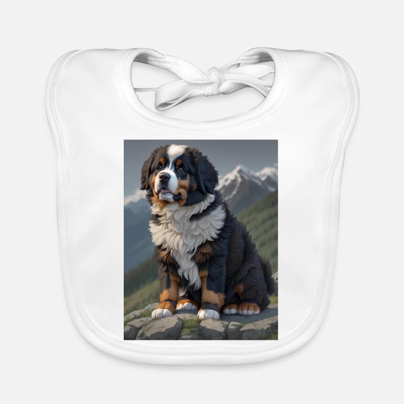 Bernese Mountain Dog Organic Baby Bibs