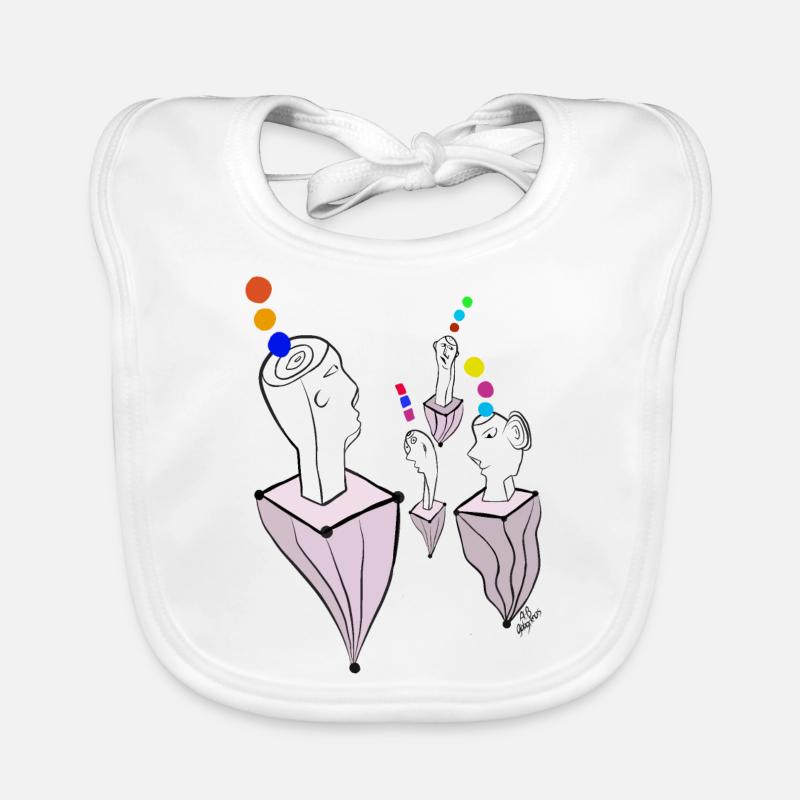 Weightlessness v Multicolor Organic Baby Bibs