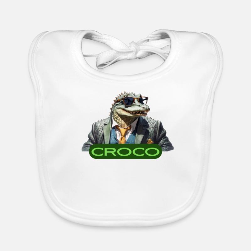 CROCODILE Bavoir bio Bébé