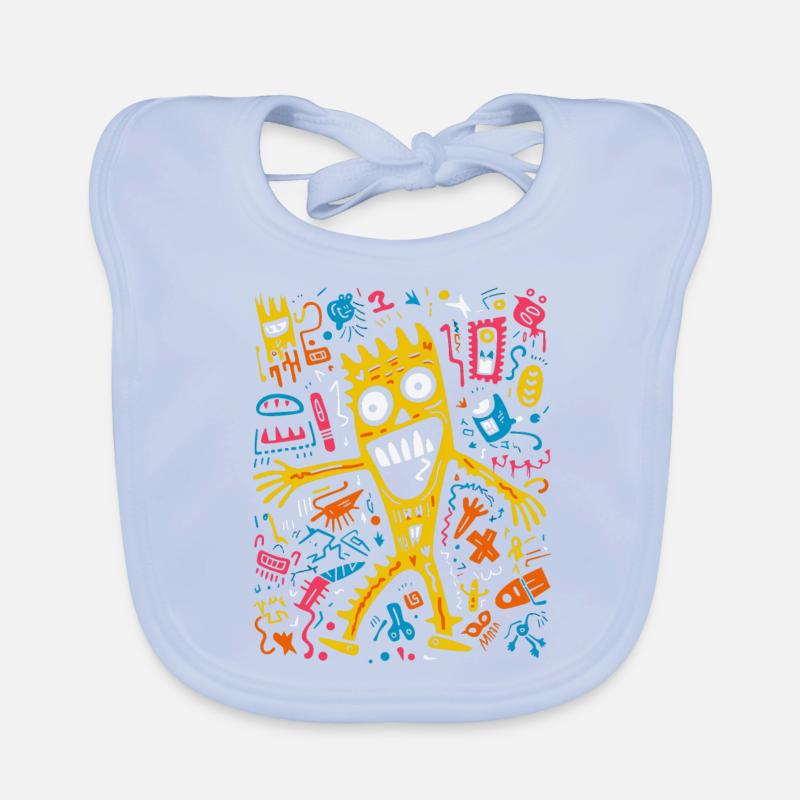 Moon's Melodic Howler Organic Baby Bibs