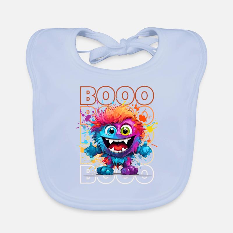 Chibi Pitch & Booo! Adorable Devil Tee! Organic Baby Bibs
