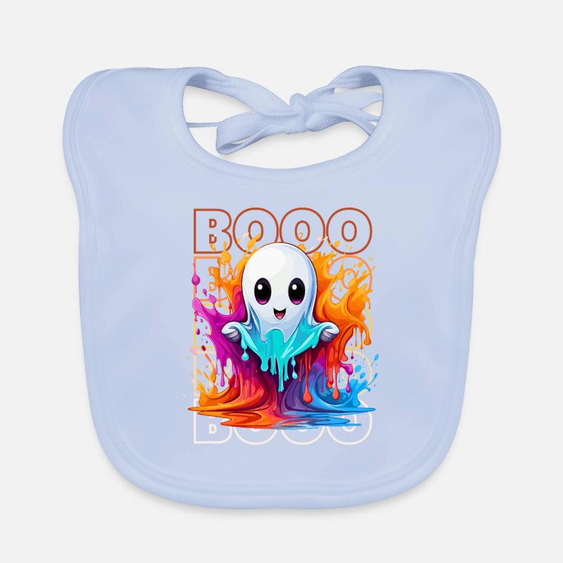 Chibi Float & Booo! spectral Tee ! Bavoir bio Bébé