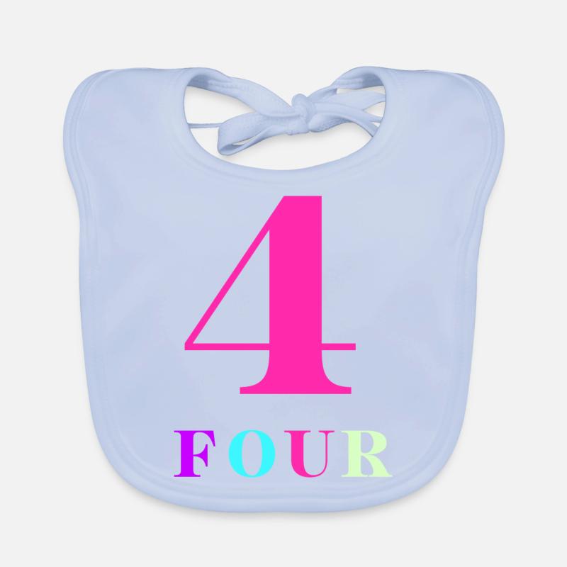 Four-4e anniversaire Bavoir bio Bébé