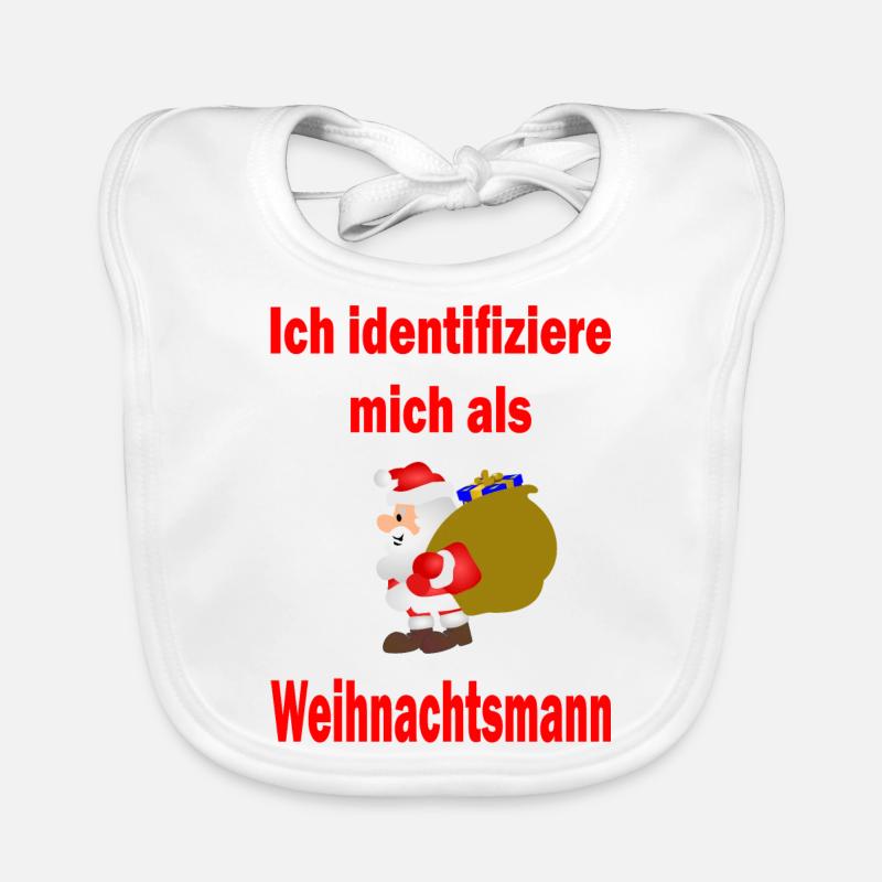 Weihnachtsmann Identität - Version 1 Baby Bio-Lätzchen