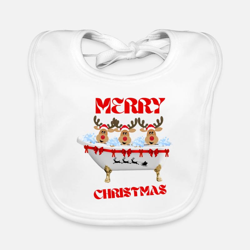 Joyeux Noël Bavoir bio Bébé