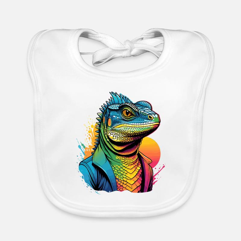 Draco Eidechse Baby Bio-Lätzchen