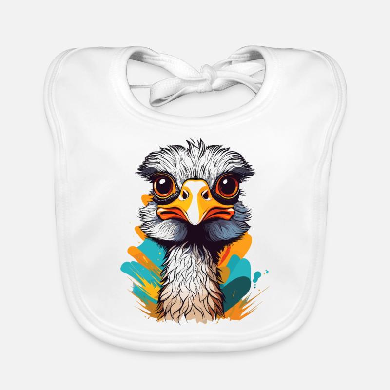 Ostrich Organic Baby Bibs