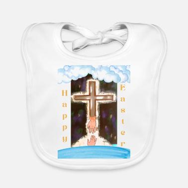 Pasqua religiosa Bavaglino ecologico per neonato