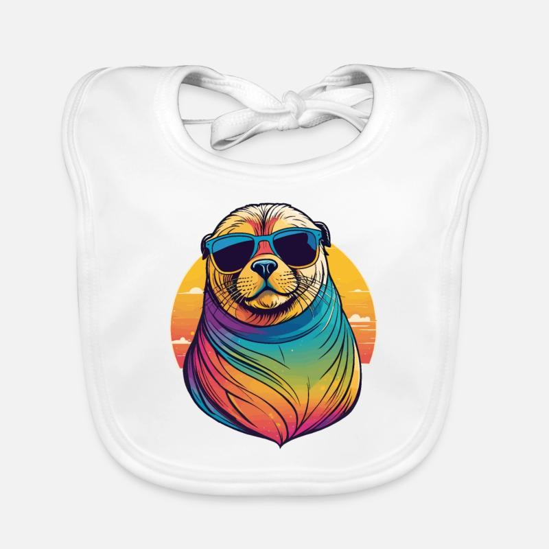 Sea Lion Organic Baby Bibs