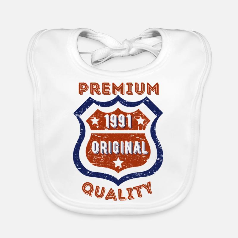 Qualité premium 1991 Bavoir bio Bébé