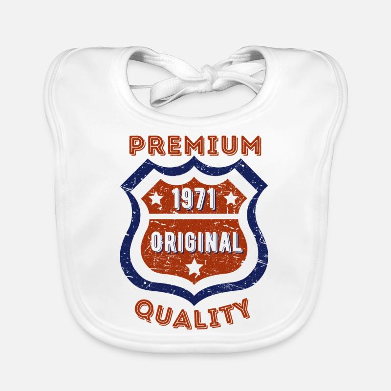 Qualité premium 1971 Bavoir bio Bébé