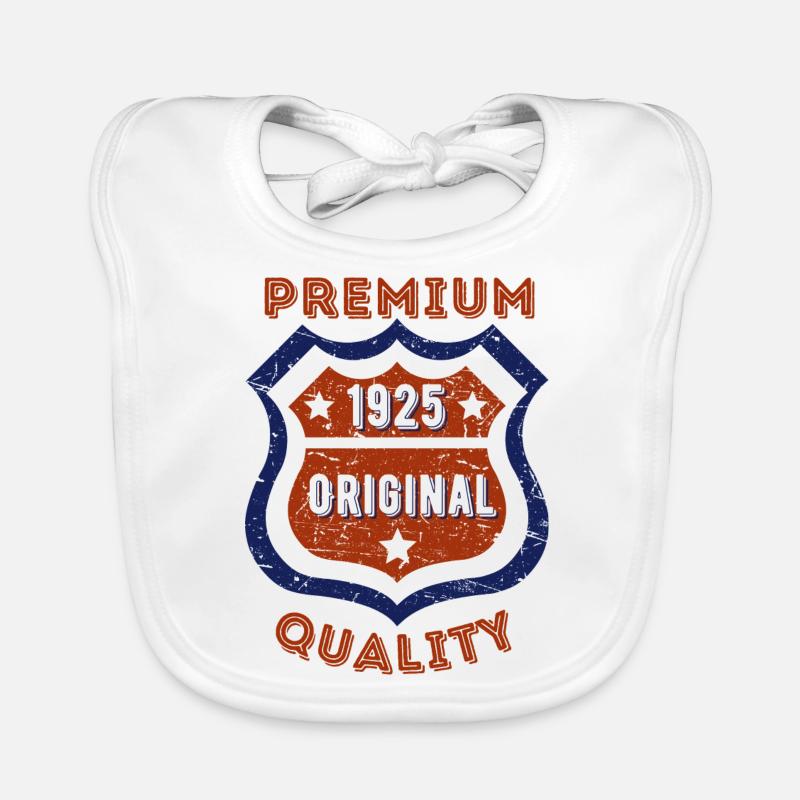 Qualité premium 1925 Bavoir bio Bébé