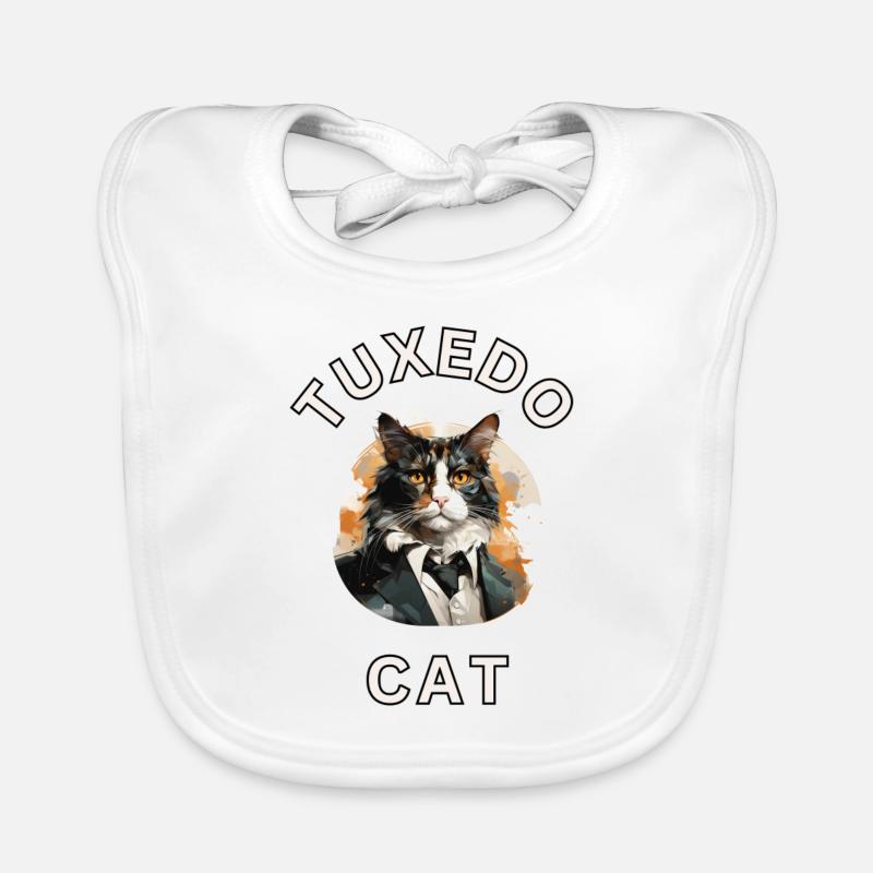 Smoking-Katze Baby Bio-Lätzchen