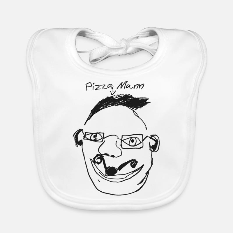 Pizza Mann Baby Bio-Lätzchen