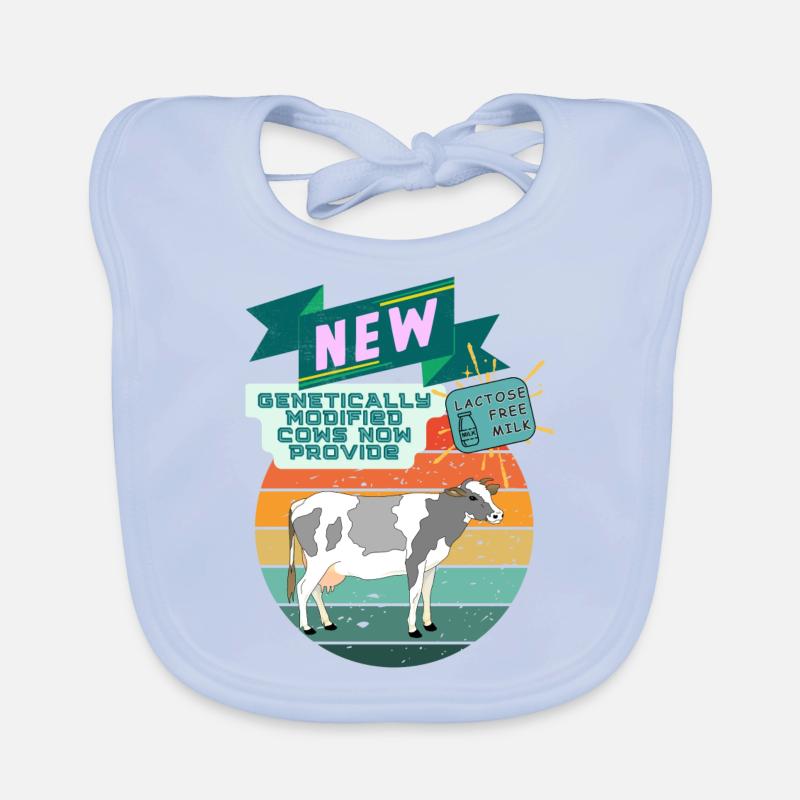 genetically modified cows Organic Baby Bibs