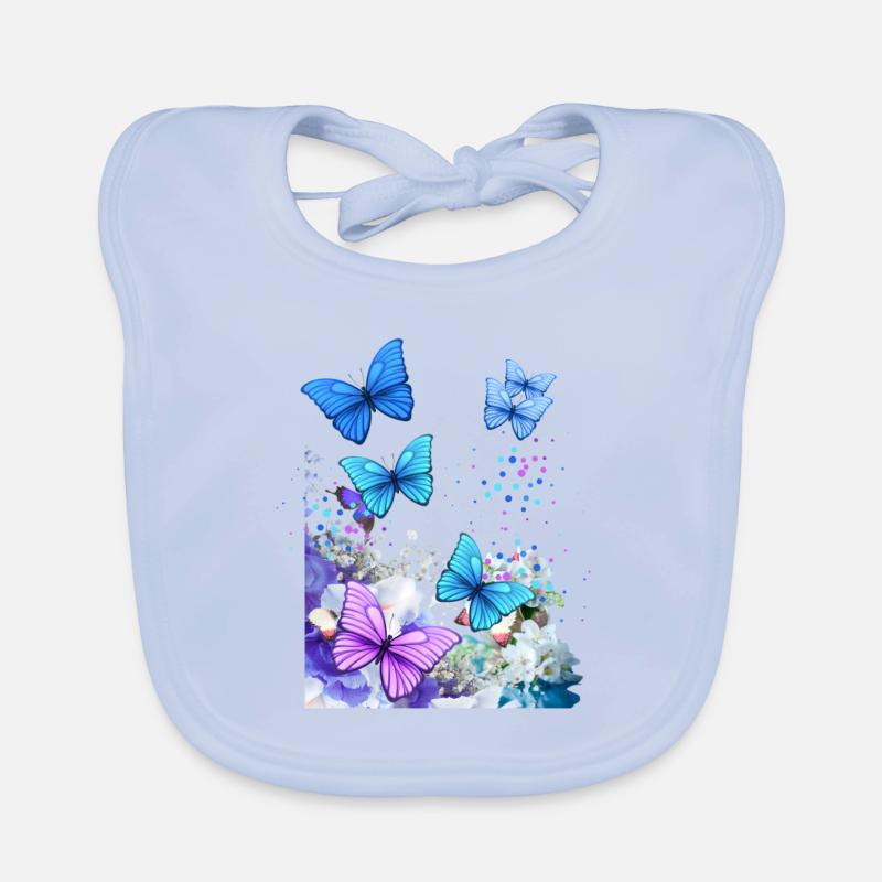Papillons Bavoir bio Bébé