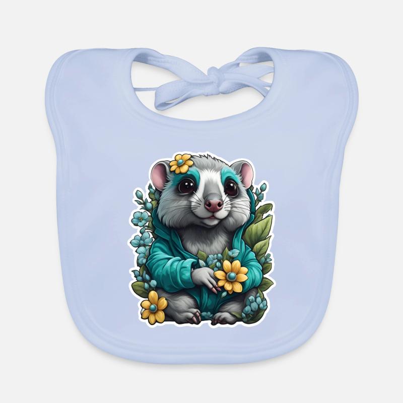 Dame O(opossum) Bavoir bio Bébé