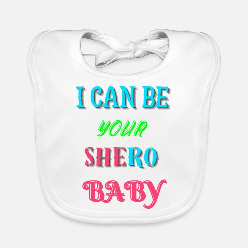 Ich kann dein Shero sein Baby Bio-Lätzchen