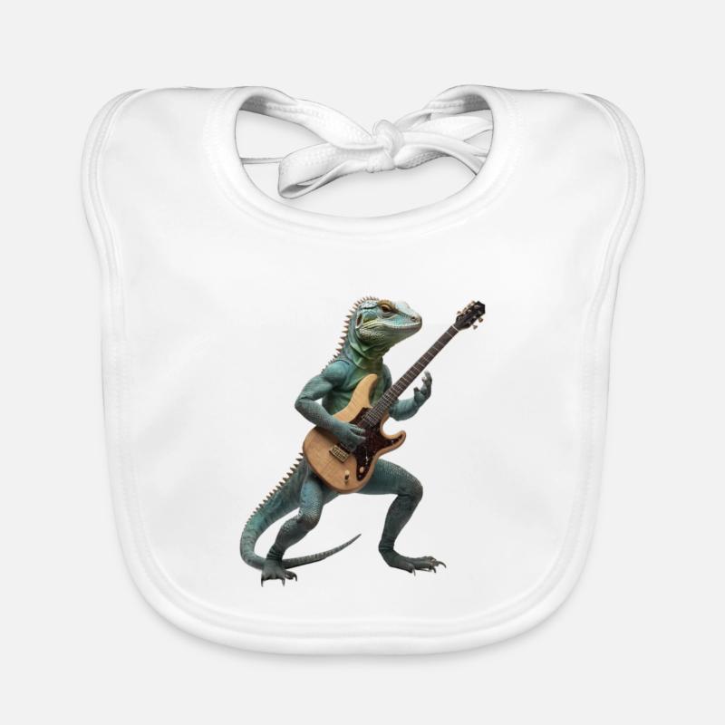 Lizard Geko Gitarre Baby Bio-Lätzchen